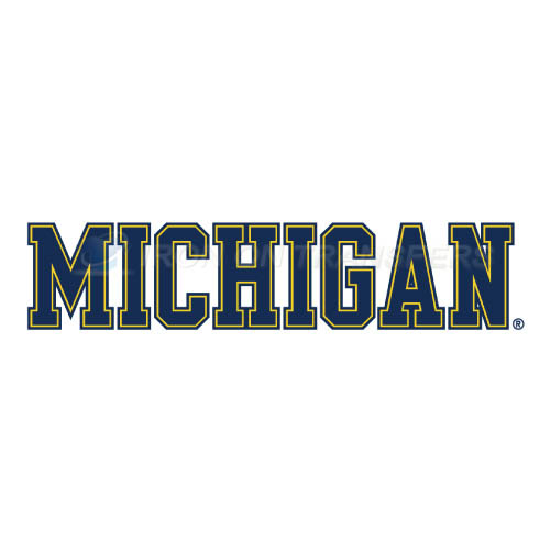 Michigan Wolverines Logo T-shirts Iron On Transfers N5076 - Click Image to Close